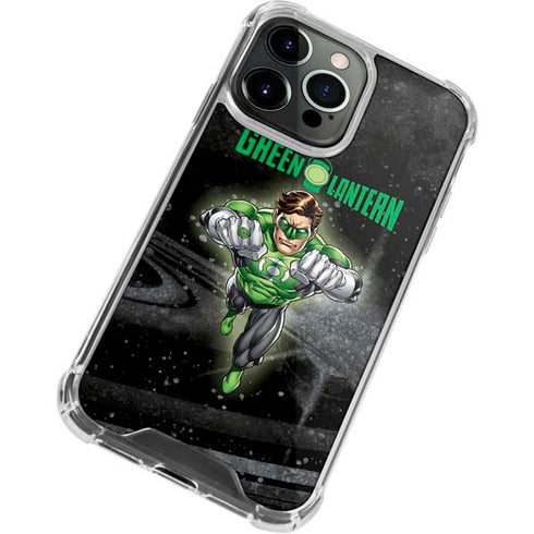 DC Comics Green Lantern Flying Action Pose iPhone 14 Pro Clear Case